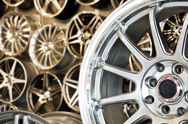 A Group of Aftermarket Wheels